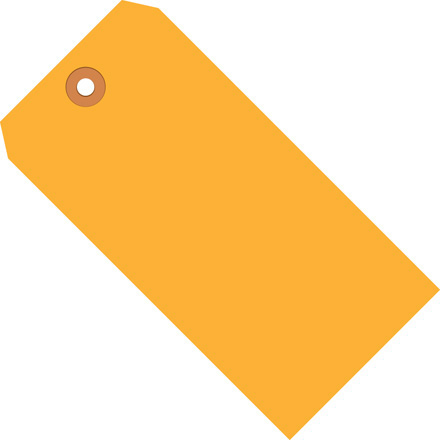 6 <span class='fraction'>1/4</span> x 3 <span class='fraction'>1/8</span>" Fluorescent Orange 13 Pt. Shipping Tags