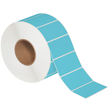 4 x 2" Blue Direct Thermal Labels